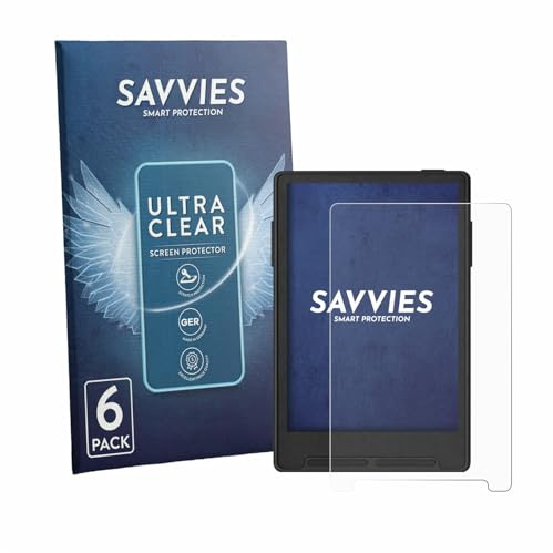 Savvies 6 Stück Schutzfolie für Xteink X3 | Transparenter Displayschutz Made in Germany, Ultra-Klar Displayschutz-Folie