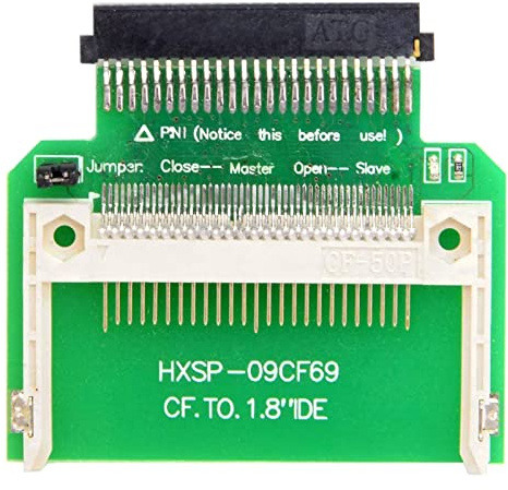 MISUVRSE Merory Card Compact auf 50Pin 1, 8 IDE Festplatte SSD Adapter für Compact Card Speicher