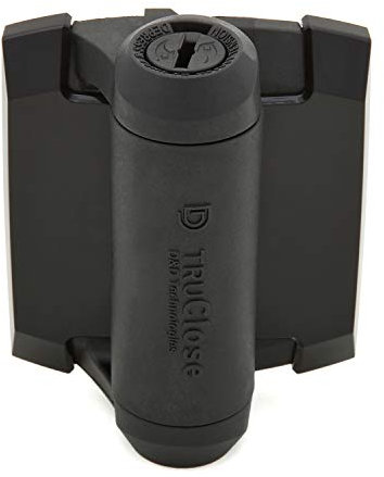 TruClose Pool & Safety Gate Hinges #1 Selling self-Closing, Tension Adjustable Hinges for Metal Gates (Gloss Black Covers) - TCA1S3BT