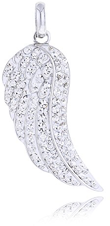 Morella Ciondolo Donna con Ali di Angelo e zirconi Bianchi