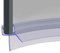 Pre Curved Shower Screen Door Seal | Fits 4, 5 or 6mm Glass | Seals Gaps of Up to 16mm | 850mm Long | SEAL016 (85cm Length)