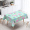 Tischdecke Abwaschbar, DOTBUY Wasserabweisende Tischdecke Rechteckig Abwischbare Wachstuch für Desktop Dekorative Tuch Hotel Bankett Party Garten (Rosa Flamingo,140x160cm)