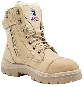 Steel Blue Southern Cross Zip S3 Sand Nubuck Steel Toe/Midsole Safety Work Boot