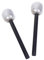 Artibetter 6Pcs Fake Microphone Decorative Glitter Pretend Toy Plastic Mics for Party Favors Decoration (Silver)