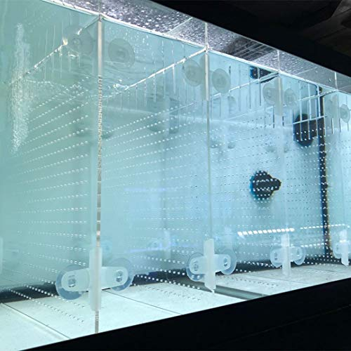 Acryl-Aquarium-Trennwand-Set, 5,5/10/20L/20H/29/40B/55/75/125gal Aquarium mit Saugnäpfen