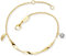 Engelsrufer Twist Damen Armband aus vergoldetem Sterling Silber mit kleinem Flügel und Zirkonia Anhänger - Karabinerverschluss - längenverstellbar - nickelfrei