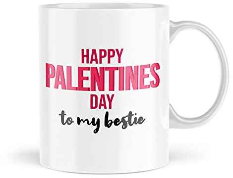 Tongue in Peach Taza divertida para el día de San Valentín, feliz día de los palentinos a mi mejor amiga, amigos, colega, oficina, cumpleaños, novedad, blasfemia, broma, broma, taza de café MBH553