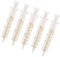 Wiederverwendbare Glasspritzen, 5 ml, Glasspritze, Standarddurchmesser, Kaliber, Laborprobener, 5 Stück