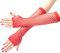 SamHeng Lange Netzhandschuhe, Schwarz fingerlose Armstulpen, Mesh-Kostüm Handschuhe, Kostüm-Punk-Accessoire für Frauen, Mädchen, Kinder, 80er-Jahre-Kostüm, Abendparty-Zubehör