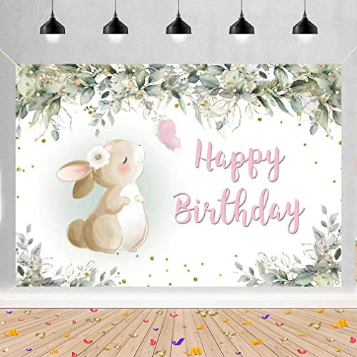 Geburtstag Deko für Mädchen, Geburtstag Banner Stoff Schild Plakat, Happy Birthday Banner Mädchen 1. 2. 3. 4. 5. Geburtstagsfeier Deko