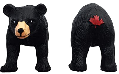 Vancouver Kanada Schwarzer Bären-Form Kühlschrankmagnet Reise Souvenir 3D Kühlschrank Dekoration Magnetaufkleber handbemalt