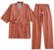 OWLONLINE Pyjama de Style Japonais pour Femme Gaze Coton Kimono Japonais Costume Taille XL