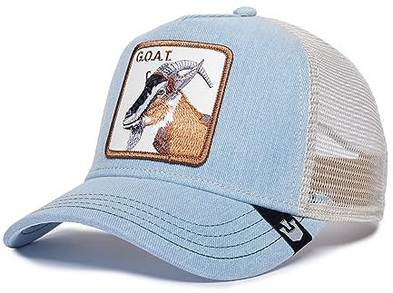 Goorin Bros. Unisex-Erwachsene The Farm Original Core Adjustable Snapback Trucker Hat Baseballkappe, Hellblau (die G.o.a.t.), Einheitsgröße