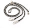 CCAIPU Taschenkette, Handtasche Kettenriemen Damen Taschenkette Gold Metall Verstellbar Kette Trageriemen Trageriemen Umhängetasche Ersatz Handtasche Ketten (Silber/Schwarz-B)