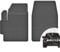 moto-MOLTICO Vorne Gummimatten Auto, 2-teiliges Set, Allwetter Gummi Fußmatten mit Rand, Antirutsch & Wasserfest Autoteppiche - passend für Mazda 2 II 2007-2014