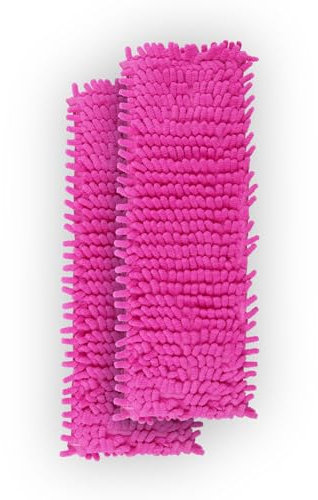 Ersatzbezug Hellblau für Bodenwischer ( 2er Pack ) - 40cm - Chenille Wischbezug, für alle gängigen Klapphalter - Bezug für alle Bodenarten