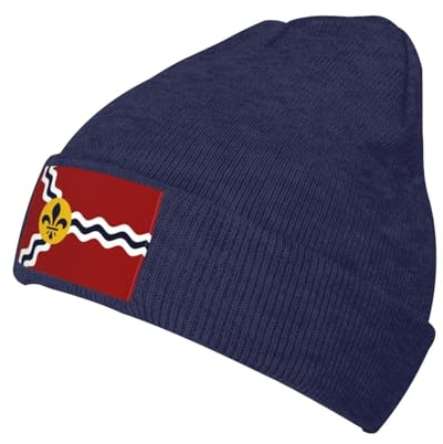 351 Kopfbedeckung Flagge Von St. Louis Missouri Dünne Mütze Unisex Skull Cap Stretchy Strickmütze Beanie Mütze Für Snowboarden, Radfahren, Skifahren
