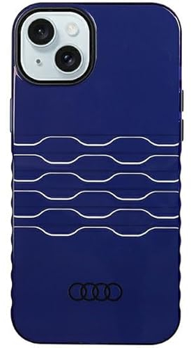 Audi IML Case Hülle für iPhone 15 Plus / 14 Plus 6.7 Blau Blue hardcase AU-IMLMIP15M-A6/D3-BE