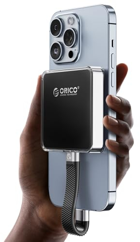 ORICO 2230 M.2 NVMe SSD Gehäuse mit Magnetsatz, 10Gbps USB 3.2 Gen 2 NVMe Adapter mit Schutzhülle & Schlüsselband, bis zu 4TB kompatibel mit iPhone 15 Pro &höher/PC/Mac/Type-C-Laptops/Tablets, AP30