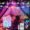 Smart Stern Lichterkette, 10M RGB integrierter Chip 66 LED lichterkette innen mit App und Fernbedienun Musik und Mikrofon Sync für die Garten Party außen Deko