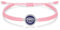 J.Endéar Böser Blick Armband Silber 925 für Damen Mädchen Schutz Amulett, Schnur Geflochtenes Armband Handgemachte Marineblau Charme Nazar Glück Schmuck Geschenk, Rosa