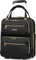 Luggex Carry On Suitcase with Front Laptop Compartment - 16 Inch Underseat Cabin Luggage Bag with Wheels - Stylish Lightweight Softside Travel Suitcase for Women Men Business, Short Trip (Black)
