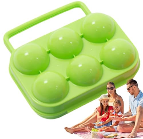 Qyljeiwred Boîte à œufs de camping – Boîte à œufs nécessaire pour le camping portable | Récipient de cuisine pratique pour le camping, pique-nique, voyage, réfrigérateur, utilisation en extérieur