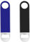 2 Pack Bartender Bottle Openers Bar Blade Beer Openers Heavy Duty Stainless Steel (Black+Blue)