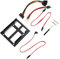 Housoutil Kit di Staffa di Montaggio per Disco Rigido Adattatore Ssd da 2 5 a 3 5 Pollici Cavo Rosso Supporto da Scrivania Compatibile Unità da 2 5 Pollici