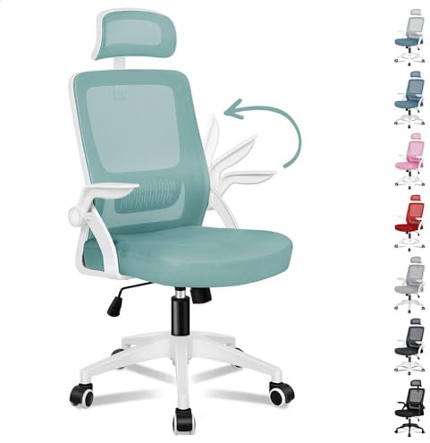 ALFORDSON Chair Bürostuhl ErgonomischSchreibtischstuhl 100% individuell einstellbar, Büro Stuhl, Gaming Stuhl, Computerstuhl Home Office Chair Ergonomic, Drehstuhl 180 kg,Cyan