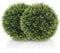 HOMCOM Set di 2 Piante Artificiali a Sfera di Cedro, Piante Finte Anti-UV per Casa e Giardino, Ø45 cm, Verde