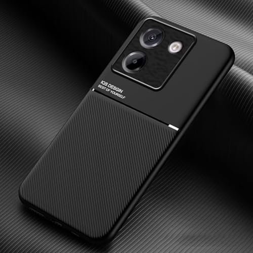 COMAKU Ultra-Thin TPU Silicone Case for Xiaomi Poco M7 Pro 5G, Skin Texture is Non-Slip and Shockproof Phone Case Cover - Black