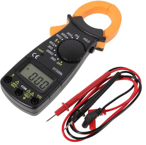 Zerodeko Clamella Amperemeter USB Spannungstester Zangenamperemeter Multimeter Elektrowerkzeug Digital Zangenampere Zangenvoltmeter Multitester Strommessgerät Spannungsmesser Amperetester