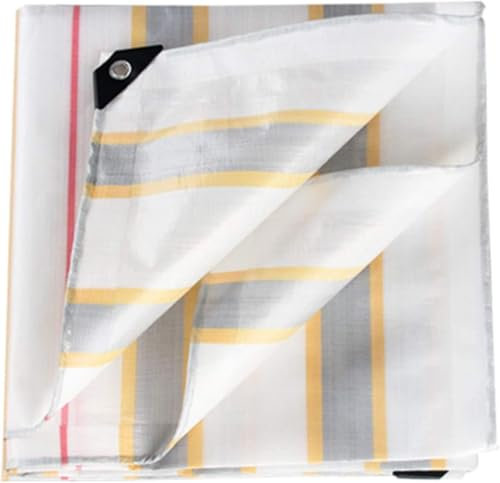 Lona Resistente de 5 x 6 m, Impermeable, de Polietileno, con Ojales, para Exteriores, Resistente al
