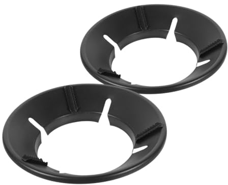 SUPVOX 2 Stück Winddichter Wok Ständer für Gasherde Energiesparender Wok Ring mit Stabilem Vielseitig für Töpfe und Pfannen Windgeschützter Herdzubehör für Zuhause und