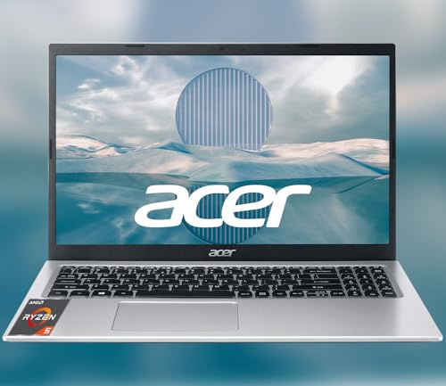 Acer Ordinateur portable Aspire 3, écran FHD 1920 x 1080, 16 Go de RAM 512 Go SSD, processeur AMD Ryzen série 5, WiFi 6, Windows 11 Pro, caméra HD, jusqu'à 8 heures d'autonomie, clavier rétroéclairé