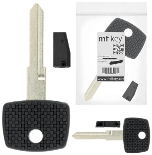 MT-KEY LKW Zünd Schlüssel Rohling YM15 + ID12 Transponder Wegfahrsperre kompatibel mit Mercedes Benz Actros Ab 98 Sprinter T1N 03-06 Sprinter T1N Ab 97 VIto 98-06 Vw Lt Lt28 00-06