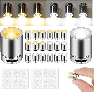 20 mini luci LED colorate galvanizzate – piccola luce a LED per modellismo e casa delle bambole – funzionamento a batteria luci decorative per fai da te, vetrine e decorazioni – micro luci a LED