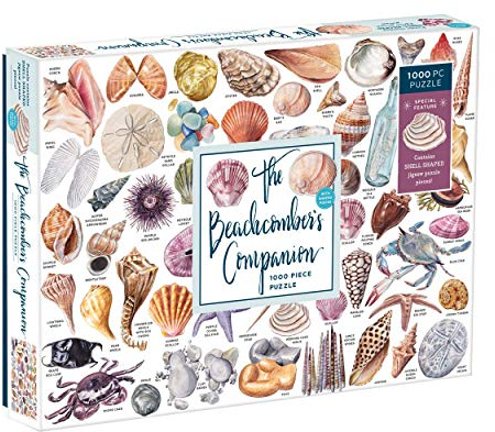 Galison Mudpuppy The Beachcomber's Companion 1000 Piece Puzzle with Shaped Pieces