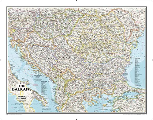 Balkans Reference Map, laminiert: NATIONAL GEOGRAPHIC Länder & Regionen