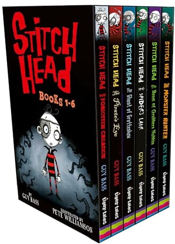 Stitch Head 6-Book Boxed Set: The Monster Hunter / the Beast of Grubbers Nubbin / the Spiders Lair / the Ghost of Grotteskew / the Pirate's Eye / the Forgotten Creation