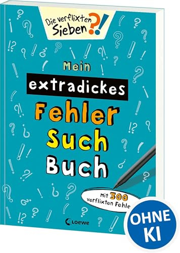 Mein extradickes Fehler-Such-Buch (petrol): Mit 300 verflixten Fehlern - Rätsel- und Beschäftigungsbuch für Kinder ab 5 Jahre (Die verflixten Sieben)