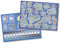 mindmemo Lernposter 2er Set - FIRST STEPS & TIME Englisch für Anfänger + Englische Uhrzeit lernen - Grundschul Poster Wortschatz für Kinder - 2x ... ... DIN A2 42x59 cm PremiumEdition in Schutzröhre