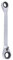 KS Tools 503.4572 GEARplus Doppel-Ratschenringschlüssel umschaltbar 8x10mm, Farbe