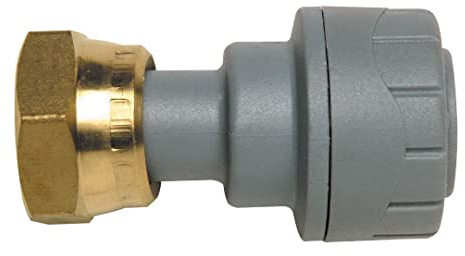 15mmx1/2 Brass Nut Tap Connector Polyplumb Pb715