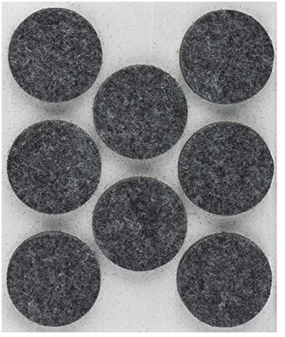 peha Filzgleiter - Filzpunkte selbstklebend - 1,7 mm stark, rund 11 mm (24 Stk.)