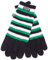EEM Strick Handschuhe MÖNCHENGLADBACH mit Thinsulate Thermofutter aus Polyester, Strickmaterial aus 100% Baumwolle, Fußball; schwarz-weiß-grün, L