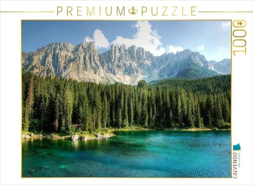 CALVENDO Puzzle Karersee - Latemar - Karerpass | 1000 Teile Lege-Größe 64 x 48 cm Foto-Puzzle für glückliche Stunden