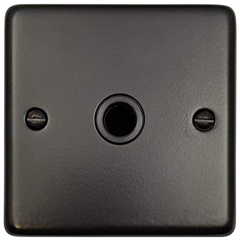 G&H CFB79B Standard Plate Matt Black 1 Gang Flex Outlet Plate