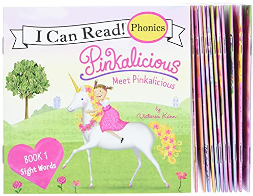 Pinkalicious 12-Book Phonics Fun!: Includes 12 Mini-Books Featuring Short and Long Vowel Sounds (I Can Read Phonics)